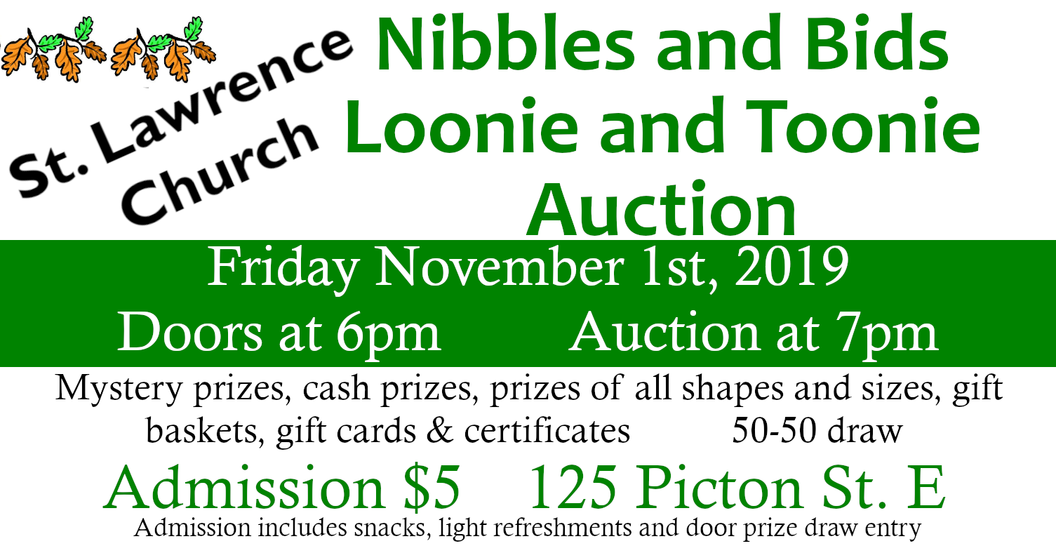 Nibbles and Bids 2019 : Loonie / Toonie Auction